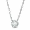 Thumbnail Image 0 of 1/10 CT. Diamond Solitaire Pendant in 10K White Gold (I/I3)