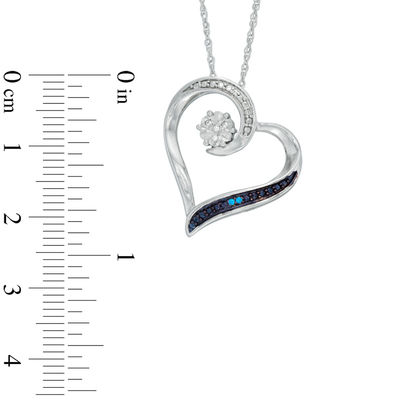 Enhanced Blue And White Diamond Accent Tilted Heart Pendant In Sterling Silver Zales - Enhanced Blue And White Diamond Accent Swirl Heart Pendant In Sterling Silver Enhanced Blue And White Diamond Accent Tilted Heart Pendant In Sterling Silver Zales - Enhanced Blue And White Diamond Accent Swirl Heart Pendant In Sterling Silver