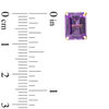Thumbnail Image 2 of Emerald-Cut Amethyst Solitaire Stud Earrings in 10K Gold