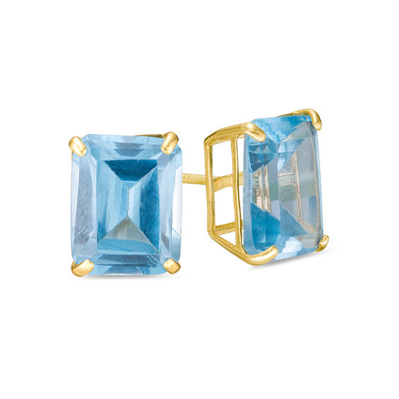 Zales aquamarine earrings Clearance