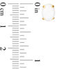 Thumbnail Image 2 of Oval Lab-Created Opal Solitaire Stud Earrings in 10K Gold