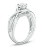 Thumbnail Image 2 of 1/2 CT. T.W. Diamond Swirl Engagement Ring in 10K White Gold