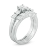 Thumbnail Image 2 of 1/8 CT. T.W. Diamond Five Stone Bridal Set in Sterling Silver (1 Line)