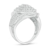 Thumbnail Image 2 of 1-1/2 CT. T.W. Marquise Multi-Diamond Double Frame Bypass Frame Ring in 10K White Gold