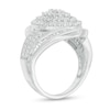 Thumbnail Image 2 of 1-1/2 CT. T.W. Marquise Multi-Diamond Double Frame Bypass Frame Ring in 10K White Gold