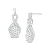 Thumbnail Image 0 of 1 CT. T.W. Composite Diamond Pear-Shaped Drop Earrings in 10K White Gold