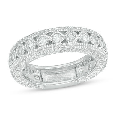 vintage style eternity band