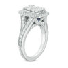 Thumbnail Image 1 of Vera Wang Love Collection 1-1/2 CT. T.W. Composite Diamond Rectangle Frame Engagement Ring in 14K White Gold