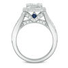 Thumbnail Image 3 of Vera Wang Love Collection 1-1/2 CT. T.W. Composite Diamond Rectangle Frame Engagement Ring in 14K White Gold