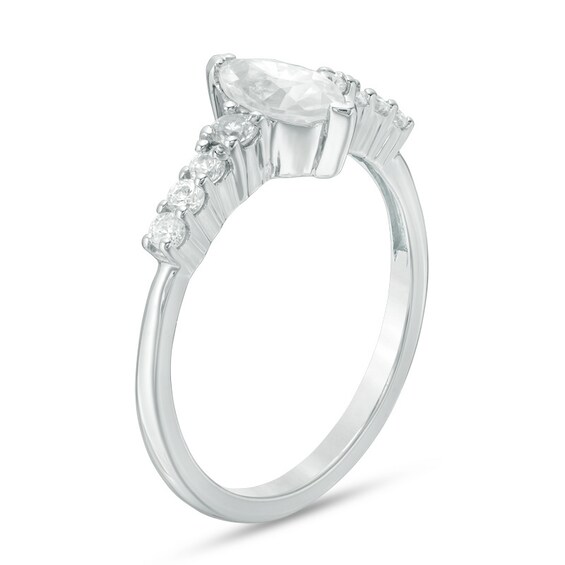 3/4 CT. T.w. Marquise Diamond Engagement Ring in 10K White Gold