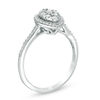 Thumbnail Image 2 of 1/3 CT. T.W. Multi-Diamond Pear-Shaped Frame Engagement Ring in 10K White Gold
