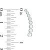 Thumbnail Image 2 of 3/8 CT. T.W. Journey Diamond Crawler Earrings in 10K White Gold