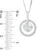 Thumbnail Image 1 of 1 CT. T.W. Marquise and Princess-Cut Diamond Open Circle Frame Pendant in 14K White Gold