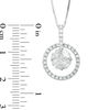 Thumbnail Image 2 of 1 CT. T.W. Marquise and Princess-Cut Diamond Open Circle Frame Pendant in 14K White Gold