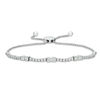 Thumbnail Image 1 of Ever Us® 1 CT. T.W. Two-Stone Diamond Station Bolo Bracelet - 9.0"