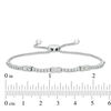 Thumbnail Image 2 of Ever Us® 1 CT. T.W. Two-Stone Diamond Station Bolo Bracelet - 9.0"