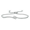 Thumbnail Image 1 of Ever Us® 1/3 CT. T.W. Two-Stone Diamond Bypass Bolo Bracelet in 14K White Gold - 9.5"