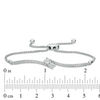 Thumbnail Image 3 of Ever Us® 1/3 CT. T.W. Two-Stone Diamond Bypass Bolo Bracelet in 14K White Gold - 9.5"
