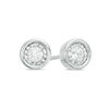 Thumbnail Image 0 of 1/8 CT. T.W. Diamond Solitaire Stud Earrings in 10K White Gold (I/I3)