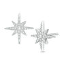 Thumbnail Image 1 of 1/4 CT. T.W. Diamond Starburst Stud Earrings in 10K White Gold