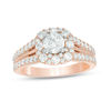 Thumbnail Image 1 of Love's Destiny by Zales 1-1/2 CT. T.W. Certified Diamond Cushion Engagement Ring in 14K Two-Tone Gold (I/I1)