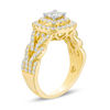 Thumbnail Image 2 of Love's Destiny by Zales 1-1/2 CT. T.W. Certified Princess-Cut Diamond Frame Twist Engagement Ring in 14K Gold (I/I1)