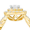 Thumbnail Image 2 of Love's Destiny by Zales 1-1/2 CT. T.W. Certified Princess-Cut Diamond Frame Twist Engagement Ring in 14K Gold (I/I1)