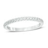 Thumbnail Image 1 of Love's Destiny by Zales 1/4 CT. T.W. Certified Diamond Wedding Band in 14K White Gold (I/I1)