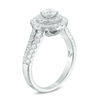 Thumbnail Image 2 of Love's Destiny by Zales 1-1/4 CT. T.W. Certified Diamond Double Frame Engagement Ring in 14K White Gold (I/I1)