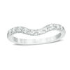 Thumbnail Image 1 of Love's Destiny by Zales 1/3 CT. T.W. Certified Diamond Contour Wedding Band in 14K White Gold (I/I1)