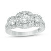 Thumbnail Image 0 of Love's Destiny by Zales 1-5/8 CT. T.W. Certified Diamond Three Stone Engagement Ring in 14K White Gold (I/I1)