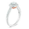 Thumbnail Image 1 of Love's Destiny by Zales 1 CT. T.W. Certified Diamond Square Engagement Ring in 14K Two-Tone Gold (I/I1)