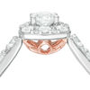 Thumbnail Image 2 of Love's Destiny by Zales 1 CT. T.W. Certified Diamond Square Engagement Ring in 14K Two-Tone Gold (I/I1)