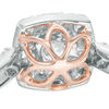 Thumbnail Image 4 of Love's Destiny by Zales 1 CT. T.W. Certified Diamond Square Engagement Ring in 14K Two-Tone Gold (I/I1)