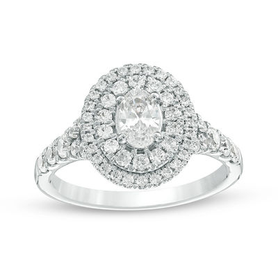 Celebration Ideal 1-1/4 CT. T.W. Oval Certified Diamond