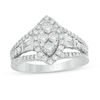 Thumbnail Image 1 of 1-1/4 CT. T.W. Composite Diamond Marquise Frame Split Shank Engagement Ring in 14K White Gold