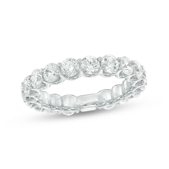 3 CT. T.w. Diamond Eternity Band in 14K White Gold
