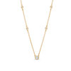 Thumbnail Image 1 of 1/4 CT. T.W. Diamond Station Necklace in 10K Gold