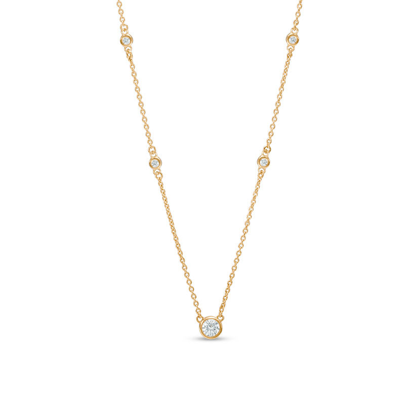 Zales diamond hotsell station necklace