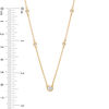 Thumbnail Image 2 of 1/4 CT. T.W. Diamond Station Necklace in 10K Gold