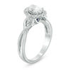 Thumbnail Image 1 of Vera Wang Love Collection 1 CT. T.W. Oval Diamond Frame Twist Engagement Ring in 14K White Gold