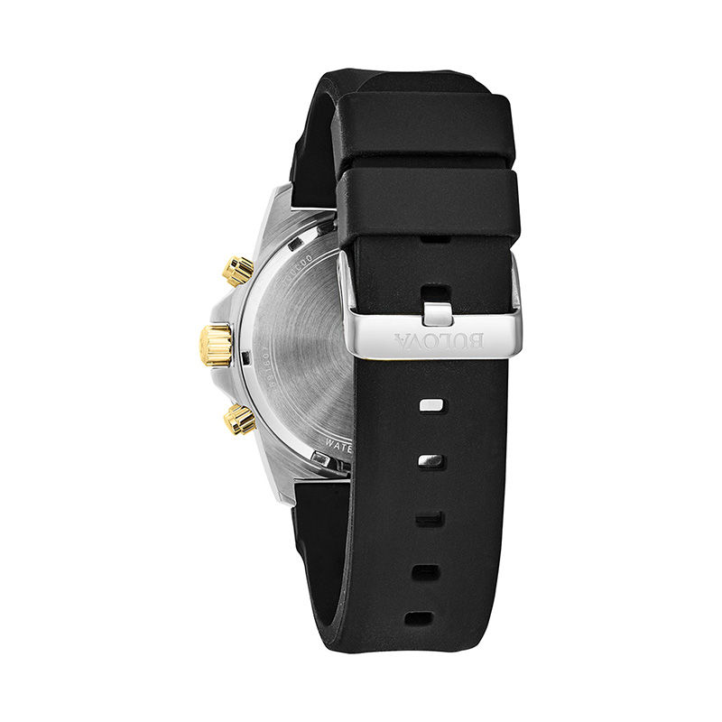 Main Image 3 of Men's Bulova Marine Star Chronograph Two-Tone Strap Watch with Grey Dial (Model: 98B277)