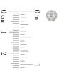 Thumbnail Image 2 of 1/10 CT. T.W. Diamond Miracle Frame Stud Earrings in Sterling Silver