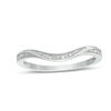 Thumbnail Image 1 of 1/20 CT. T.W. Diamond Contour Band in Sterling Silver