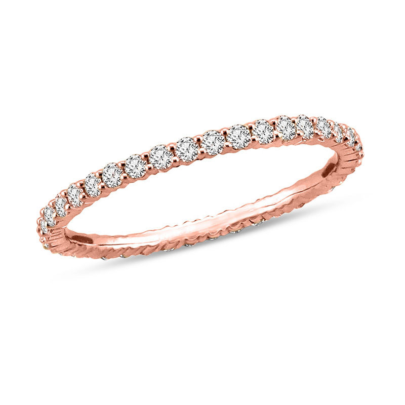 Eternity Wedding Band, Pink Gold and Diamonds - Categories Q9L95H