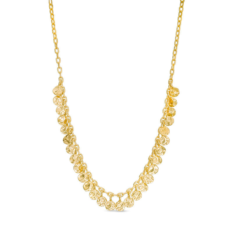 Main Image 1 of Diamond-Cut Mini Discs Necklace in 10K Gold