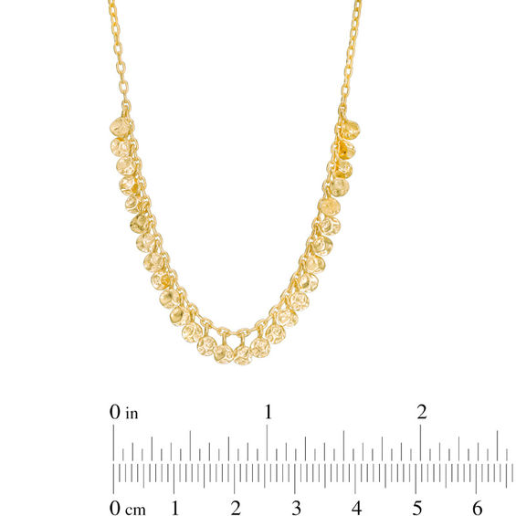 Diamond-Cut Mini Discs Necklace in 10K Gold