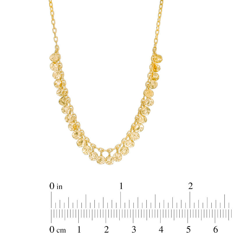 Main Image 2 of Diamond-Cut Mini Discs Necklace in 10K Gold