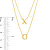 Thumbnail Image 1 of "X" and "O" Double Strand Necklace in 10K Gold - 17"