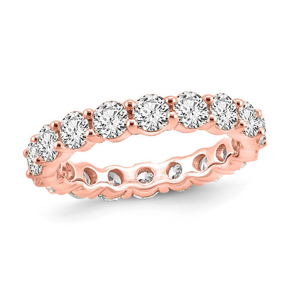 3 CT. T.w. Diamond 4.0mm Eternity Band in 14K Rose Gold